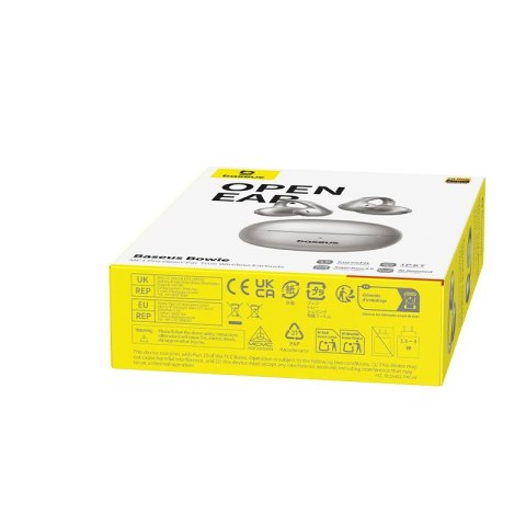 Słuchawki z klipsem Baseus Bowie MC1 Pro OWS - srebrne