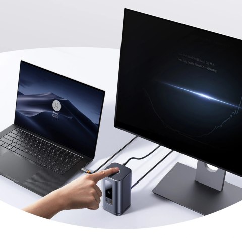 Stacja dokująca Baseus Spacemate RD1 hub 11w1 USB-C - 2xHDMI 4K@60Hz 2xDP 4K@60Hz 2xUSB-A 10Gb/s USB-C 10Gb/s RJ45 USB-A 480Mb/s