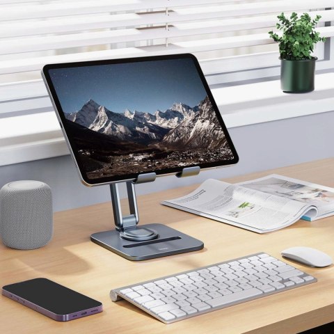 Stojak Baseus BS-HP006A obrotowy na tablet składany aluminiowy - szary