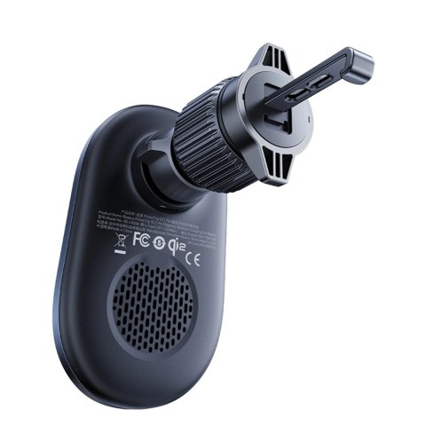 Uchwyt magnetyczny Baseus PrimeTrip VC1 Pro z ładowarką indukcyjną Qi2 na kratkę nawiewiu - czarny