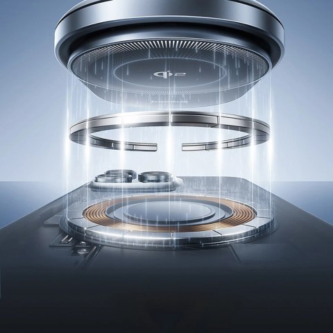 Uchwyt magnetyczny Baseus PrimeTrip VC1 Pro z ładowarką indukcyjną Qi2 na kratkę nawiewiu - czarny