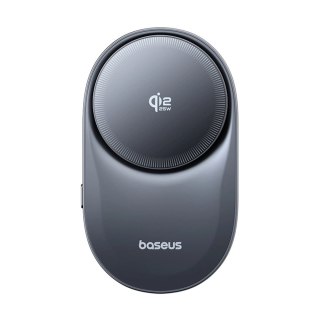 Uchwyt magnetyczny Baseus PrimeTrip VC2 Pro z ładowarką Qi2.2 z wentylatorem na kratkę nawiewu - czarny