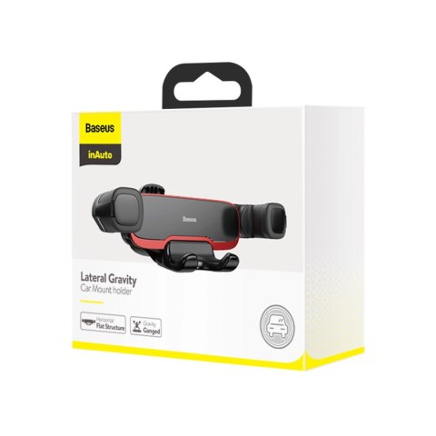 Uchwyt samochodowy Baseus Lateral Gravity na kratkę nawiewu grawitacyjny - czarny