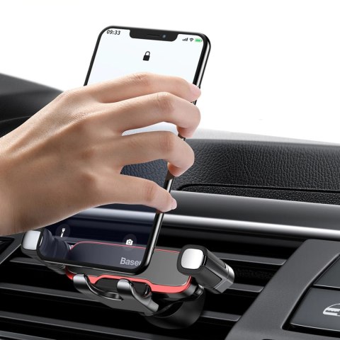 Uchwyt samochodowy Baseus Lateral Gravity na kratkę nawiewu grawitacyjny - czarny