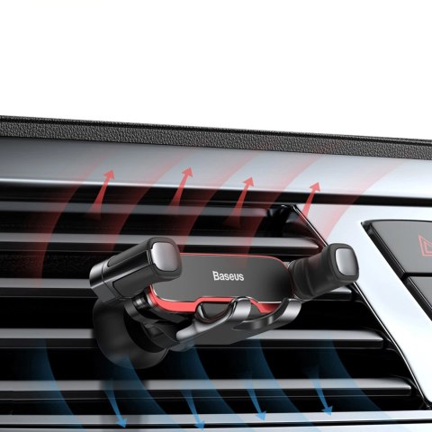 Uchwyt samochodowy Baseus Lateral Gravity na kratkę nawiewu grawitacyjny - czarny