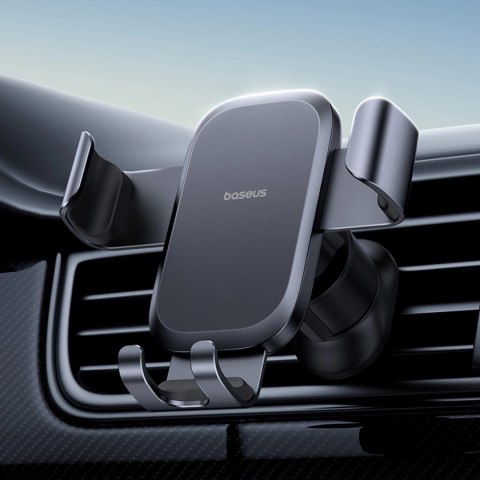 Uchwyt samochodowy Baseus Metal Age Go grawitacyjny na kratkę nawiewu - czarny