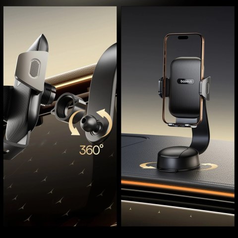 Uchwyt samochodowy Baseus PrimeTrip C03 z przyssawką na deskę rozdzielczą - czarny