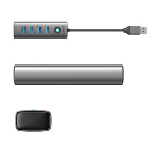 Hub Orico PDD4U-U3 4x USB-A 3.0 - szary