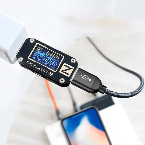 Kabel Baseus Three Primary Colors 3w1 USB-A - micro USB / Lightning / USB-C 3.5A 1,2 m - czarny