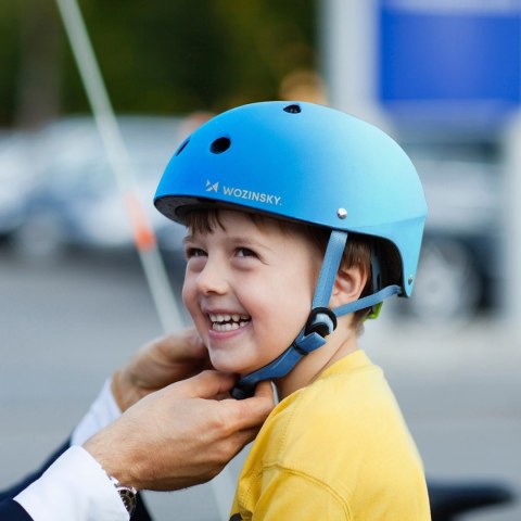 Kask rowerowy BMX/hulajnoga Wozinsky M - gradient niebieski