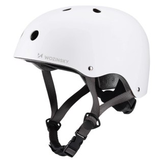 Kask rowerowy BMX/hulajnoga Wozinsky lekki M - biały
