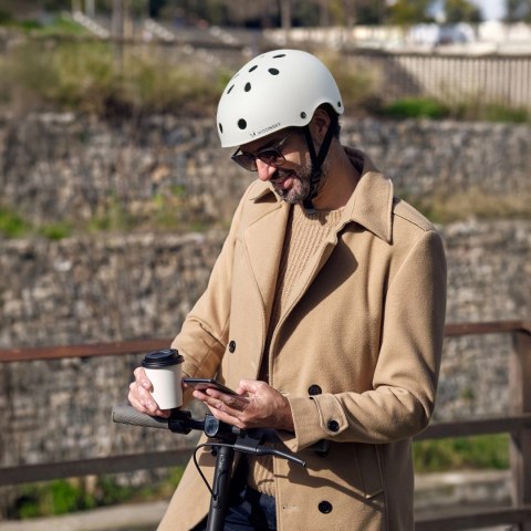 Kask rowerowy BMX/hulajnoga Wozinsky lekki M - biały