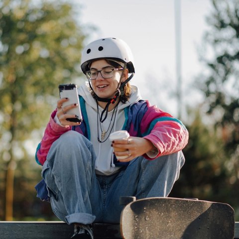 Kask rowerowy BMX/hulajnoga Wozinsky lekki S - biały