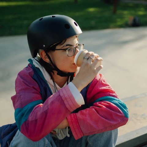 Kask rowerowy BMX/hulajnoga Wozinsky lekki S - czarny