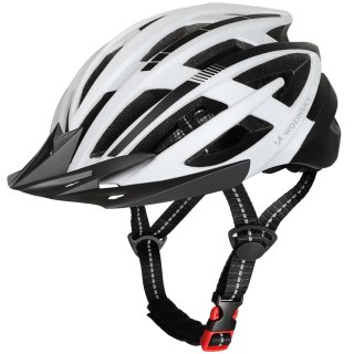 Kask rowerowy MTB Wozinsky z tylną lampką USB L - czarno-biały