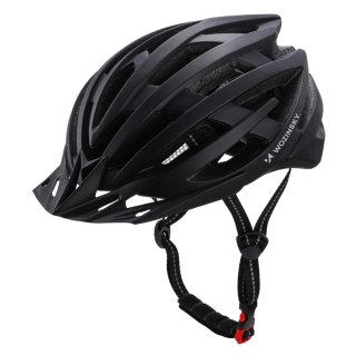 Kask rowerowy MTB Wozinsky z tylną lampką USB M - czarny