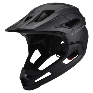 Kask rowerowy fullface Wozinsky lekki L - czarny