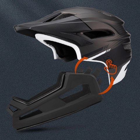 Kask rowerowy fullface Wozinsky lekki L - czarny
