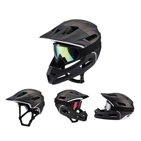 Kask rowerowy fullface Wozinsky lekki L - czarny