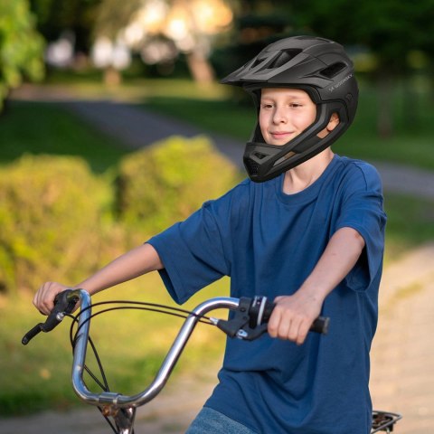 Kask rowerowy fullface Wozinsky lekki L - czarny