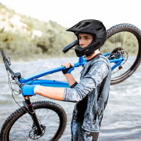 Kask rowerowy fullface Wozinsky lekki L - czarny