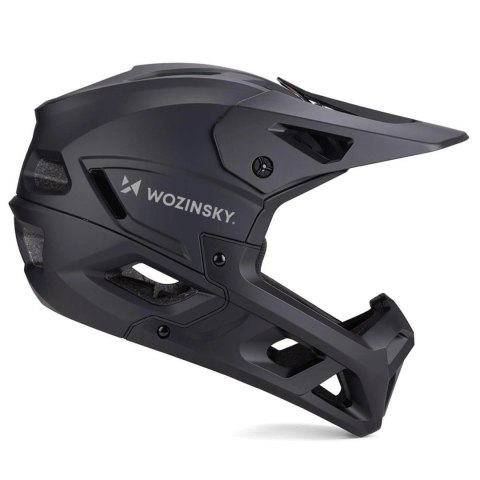 Kask rowerowy fullface Wozinsky z osłoną szczęki M - czarny