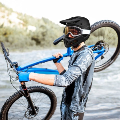 Kask rowerowy fullface Wozinsky z osłoną szczęki M - czarny