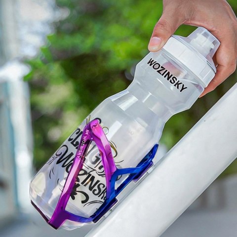 Koszyk Wozinsky WUR-01BP uchwyt rowerowy na bidon - niebiesko-fioletowy