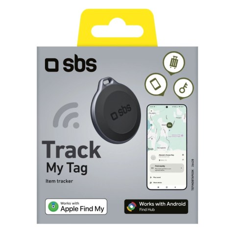 Lokalizator SBS My Tag tracker kompatybilny z iOS i Android - czarny