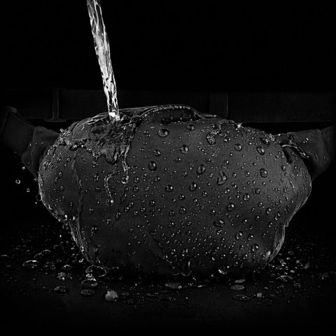 Szaszetka biodrowa Wozinsky WSB-W1 na ramię unisex regulowany pasek wodoodporna - czarna