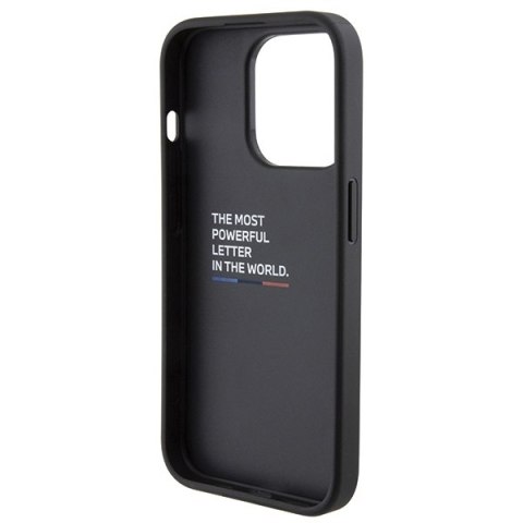 BMW nakładka do iPhone 15 Pro 6,1" czarna BMHCP15LGSPCCK M HC GRIP STAND PU SMOOTH AND CARBON BMW nakładka do iPhone 15 Pro 6,1" czarna BMHCP15LGSPCCK M HC GRIP STAND PU SMOOTH AND CARBON