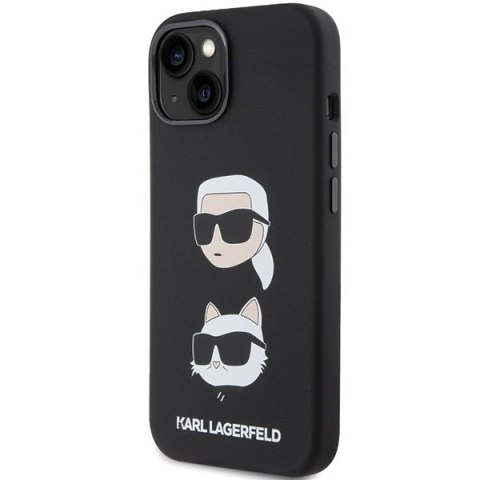 Karl Lagerfeld nakładka do iPhone 15 6,1" KLHCP15SSDHKCNK czarna HC SILICONE KC