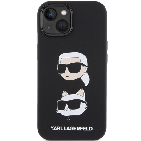 Karl Lagerfeld nakładka do iPhone 15 6,1" KLHCP15SSDHKCNK czarna HC SILICONE KC
