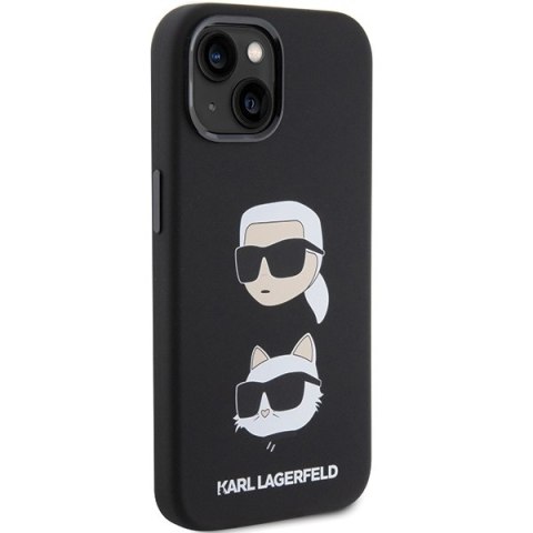 Karl Lagerfeld nakładka do iPhone 15 6,1" KLHCP15SSDHKCNK czarna HC SILICONE KC