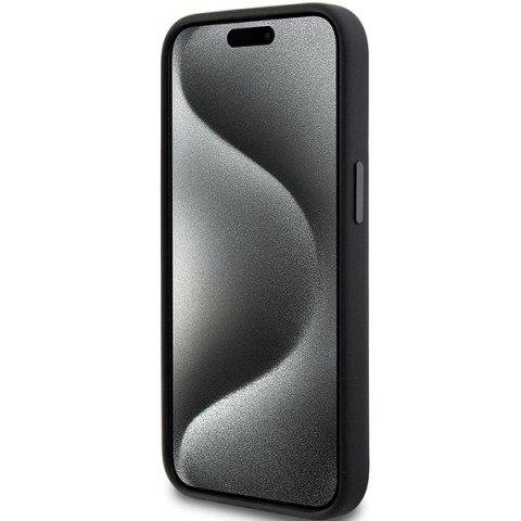 Karl Lagerfeld nakładka do iPhone 15 6,1" KLHCP15SSMHCNPK czarna HC SILICONE C METAL PIN Karl Lagerfeld nakładka do iPhone 15 6,1" KLHCP15SSMHCNPK czarna HC SILICONE C METAL PIN