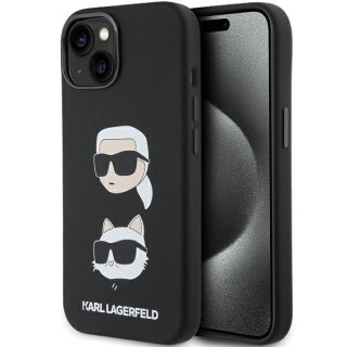 Karl Lagerfeld nakładka do iPhone 15 Plus 6,7" KLHCP15MSDHKCNK czarna HC SILICONE KC