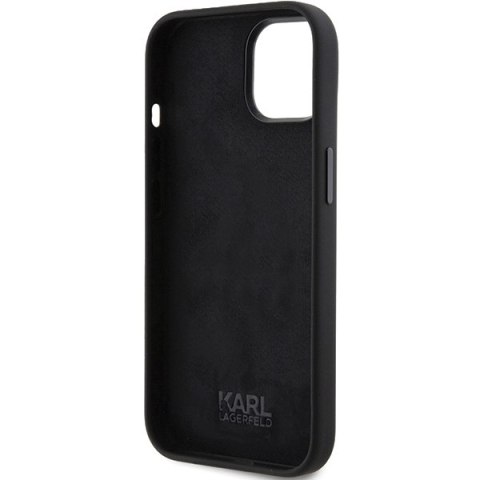 Karl Lagerfeld nakładka do iPhone 15 Plus 6,7" KLHCP15MSDHKCNK czarna HC SILICONE KC
