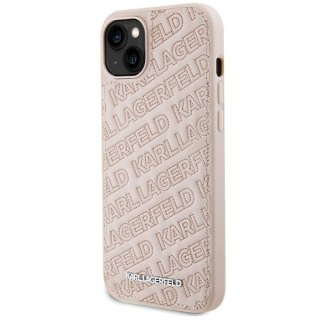 Karl Lagerfeld nakładka do iPhone 15 Plus 6,7" różowa KLHCP15MPQKPMP HC QUILTED K PATTERN