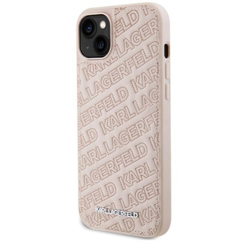 Karl Lagerfeld nakładka do iPhone 15 Plus 6,7" różowa KLHCP15MPQKPMP HC QUILTED K PATTERN