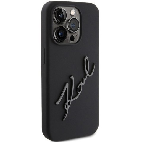 Karl Lagerfeld nakładka do iPhone 15 Pro 6,1" KLHCP15LSKSBMCK czarna HC SILICONE KARL SCRIPT LOGO Karl Lagerfeld nakładka do iPhone 15 Pro 6,1" KLHCP15LSKSBMCK czarna HC SILICONE KARL SCRIPT LOGO