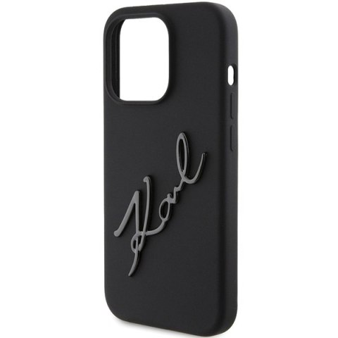 Karl Lagerfeld nakładka do iPhone 15 Pro 6,1" KLHCP15LSKSBMCK czarna HC SILICONE KARL SCRIPT LOGO Karl Lagerfeld nakładka do iPhone 15 Pro 6,1" KLHCP15LSKSBMCK czarna HC SILICONE KARL SCRIPT LOGO