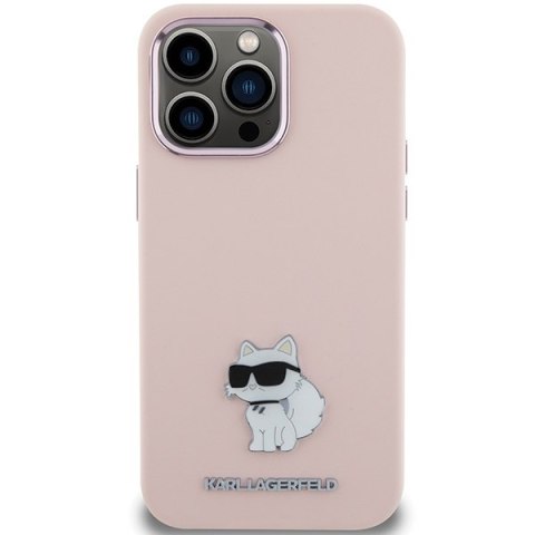 Karl Lagerfeld nakładka do iPhone 15 Pro 6,1" KLHCP15LSMHCNPP różowa HC SILICONE C METAL PIN Karl Lagerfeld nakładka do iPhone 15 Pro 6,1" KLHCP15LSMHCNPP różowa HC SILICONE C METAL PIN