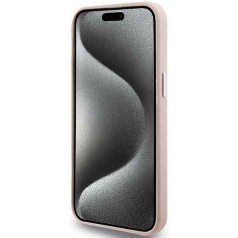 Karl Lagerfeld nakładka do iPhone 15 Pro 6,1" KLHCP15LSMHCNPP różowa HC SILICONE C METAL PIN Karl Lagerfeld nakładka do iPhone 15 Pro 6,1" KLHCP15LSMHCNPP różowa HC SILICONE C METAL PIN