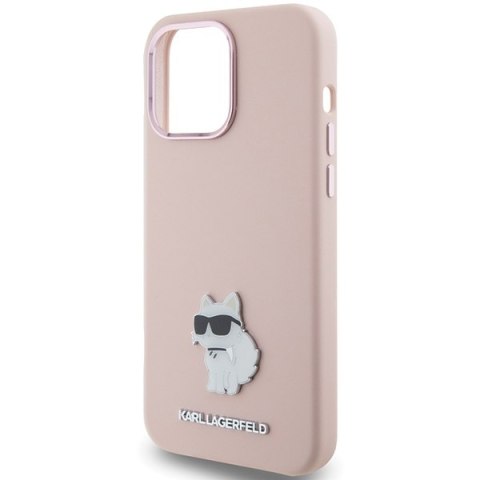 Karl Lagerfeld nakładka do iPhone 15 Pro 6,1" KLHCP15LSMHCNPP różowa HC SILICONE C METAL PIN Karl Lagerfeld nakładka do iPhone 15 Pro 6,1" KLHCP15LSMHCNPP różowa HC SILICONE C METAL PIN