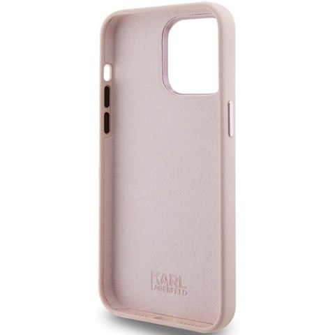 Karl Lagerfeld nakładka do iPhone 15 Pro 6,1" KLHCP15LSMHCNPP różowa HC SILICONE C METAL PIN Karl Lagerfeld nakładka do iPhone 15 Pro 6,1" KLHCP15LSMHCNPP różowa HC SILICONE C METAL PIN