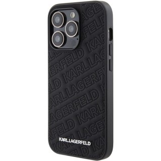 Karl Lagerfeld nakładka do iPhone 15 Pro Max 6,7" KLHCP15XPQKPMK czarna HC QUILTED K PATTERN