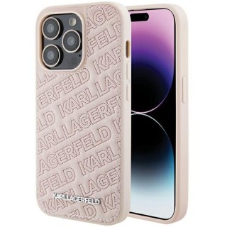 Karl Lagerfeld nakładka do iPhone 15 Pro Max 6,7" KLHCP15XPQKPMP różowa HC QUILTED K PATTERN