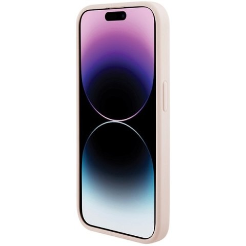Karl Lagerfeld nakładka do iPhone 15 Pro Max 6,7" KLHCP15XPQKPMP różowa HC QUILTED K PATTERN