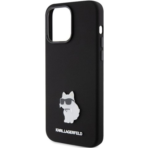 Karl Lagerfeld nakładka do iPhone 15 Pro Max 6,7" KLHCP15XSMHCNPK czarna HC SILICONE C METAL PIN Karl Lagerfeld nakładka do iPhone 15 Pro Max 6,7" KLHCP15XSMHCNPK czarna HC SILICONE C METAL PIN