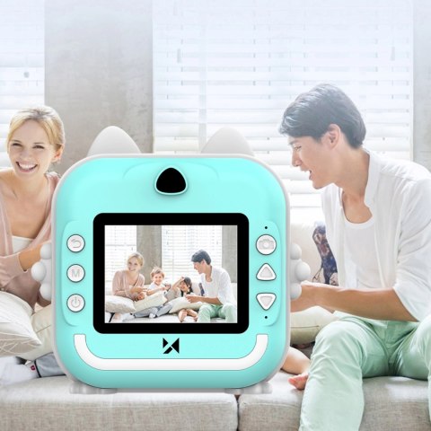 Aparat z drukarką termiczną Wozinsky WDT-02 kamera, dla dzieci - niebieski